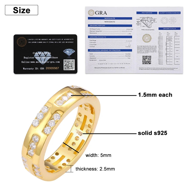 GOLDEN HALO - MOISSANITE DIAMOND RING