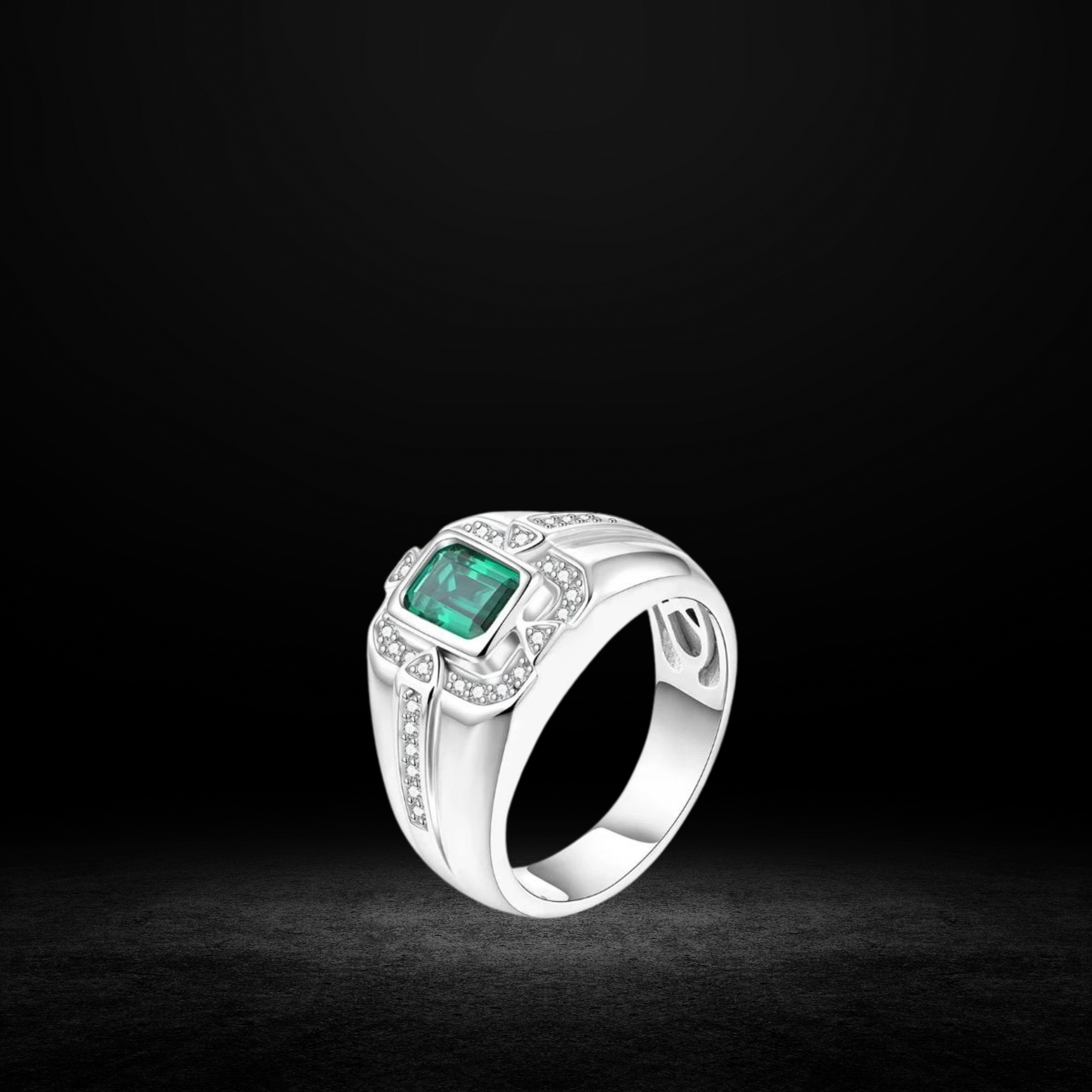 THE OCTAGONAL EMERALD RING