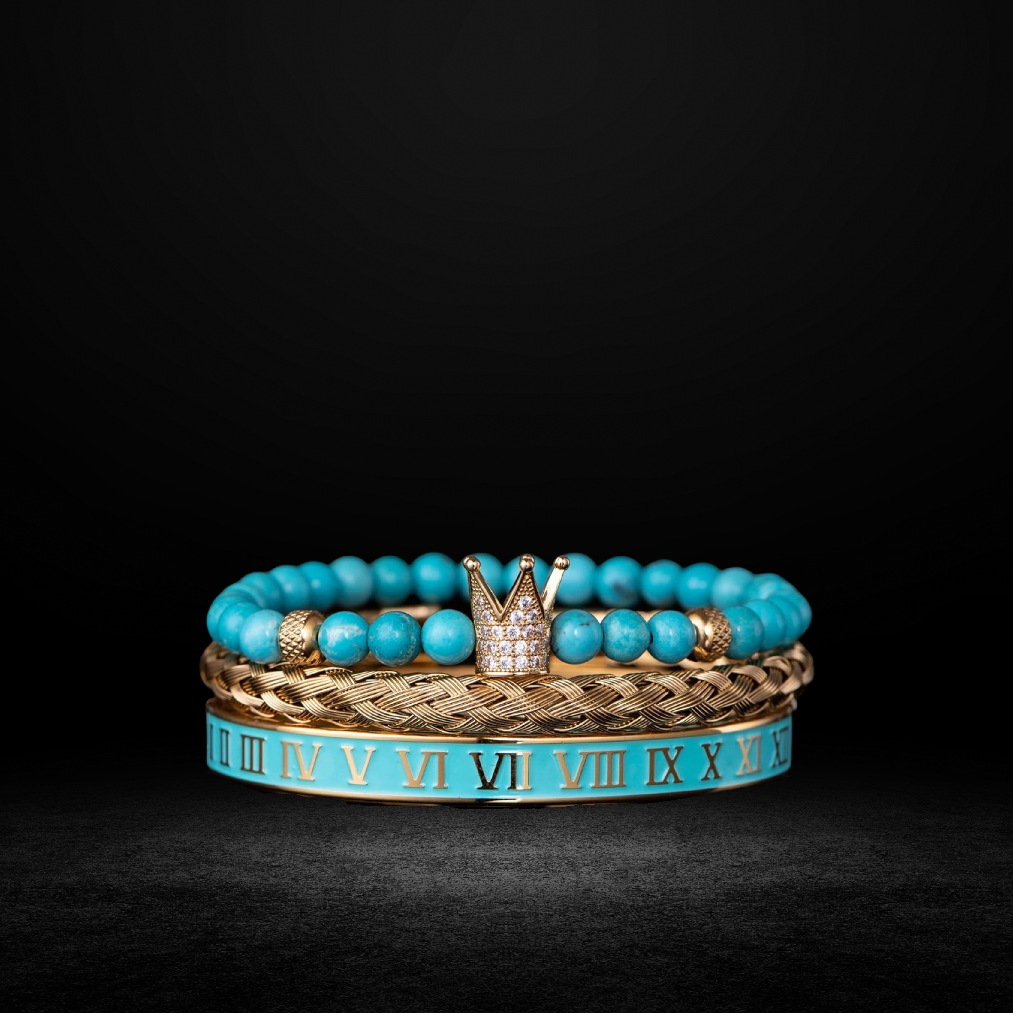 IMPERIAL TURQUOISE CROWN BRACELET
